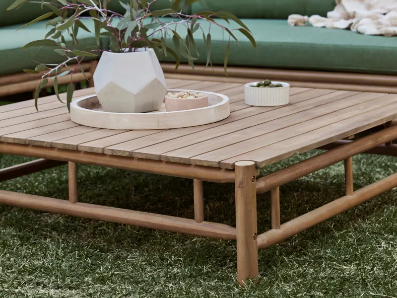 Costa Rica 4PCE Acacia Outdoor Lounge Set | Stone Green