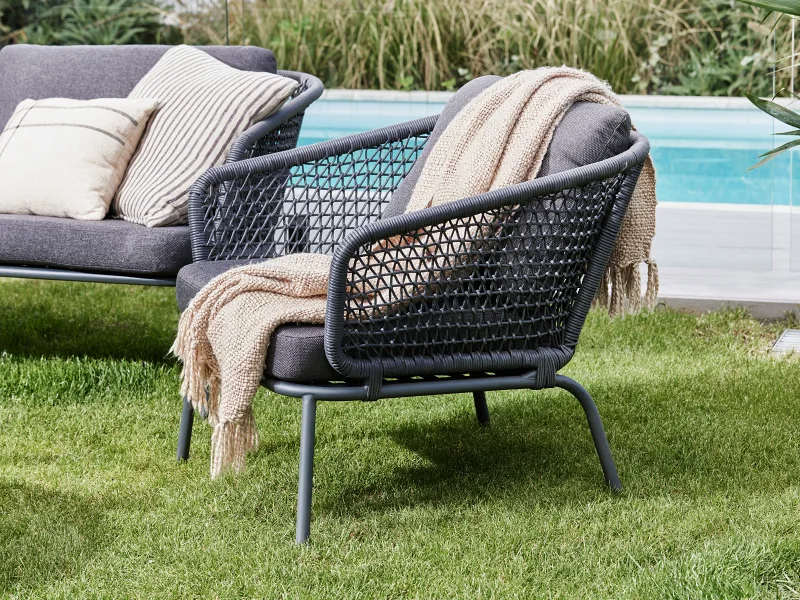 Eagle 5PCE Recycled Wicker Outdoor Lounge Set