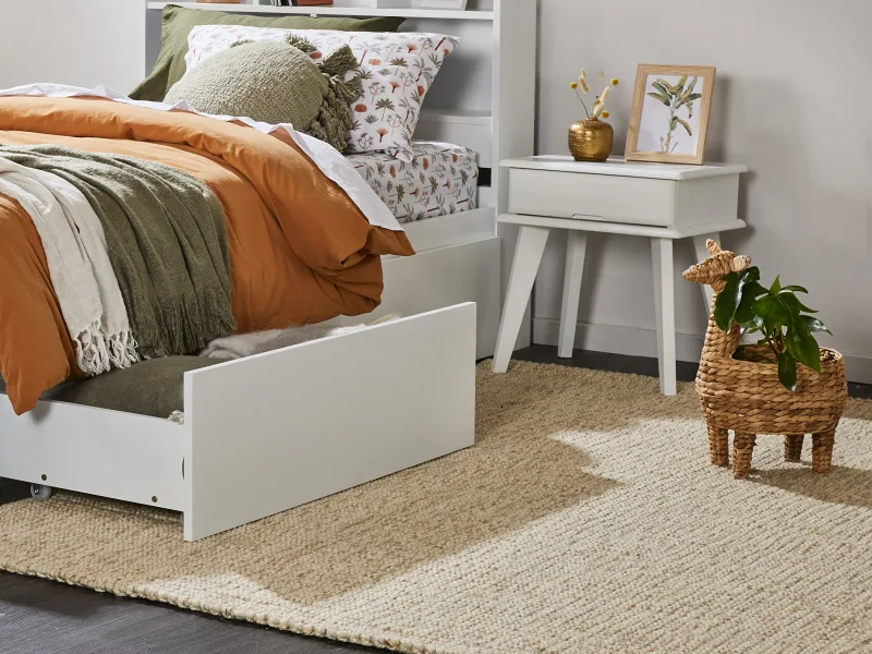 Riva Hand Loomed Wool Area Rug | Cream