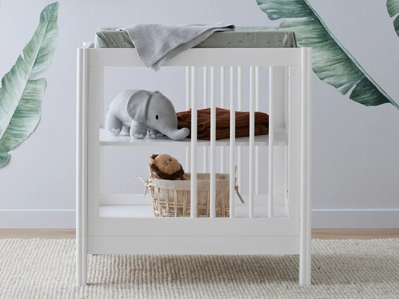 Rio Hardwood Baby Changing Table | White