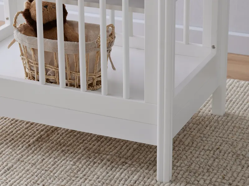 Rio Hardwood Baby Changing Table | White