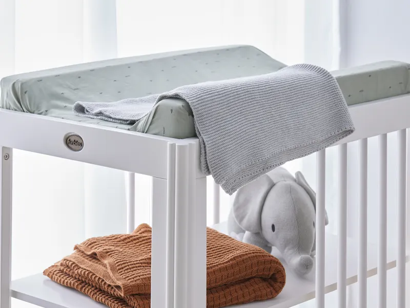 Rio Hardwood Baby Changing Table | White