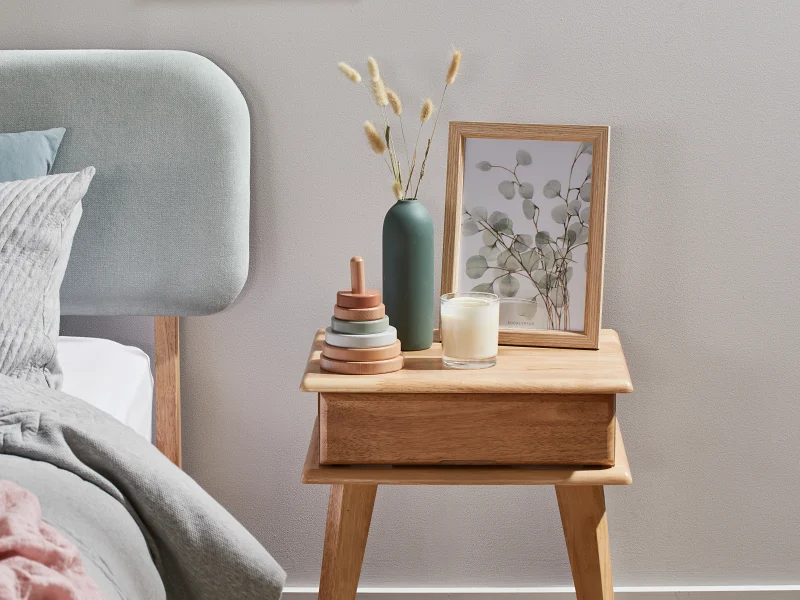 Ari Bedside Table | Natural Hardwood