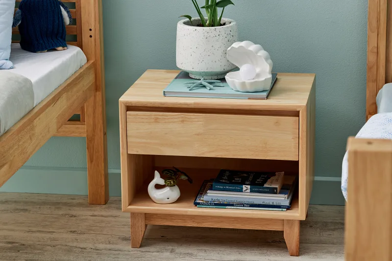 Oslo Hardwood Bedside Table | Natural