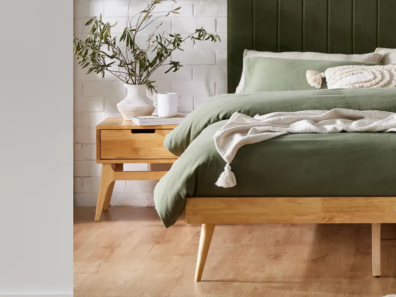 Paris Hardwood Bedside Table | Nightstand | Natural
