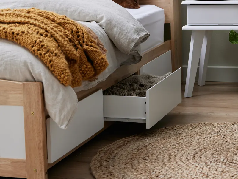 Rio Toddler Single Storage Bed | Hardwood Frame  