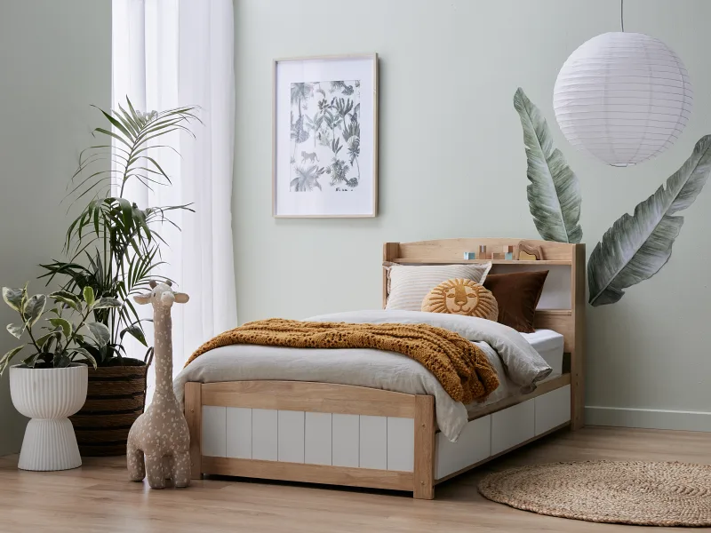 Rio Toddler Single Storage Bed | Hardwood Frame  