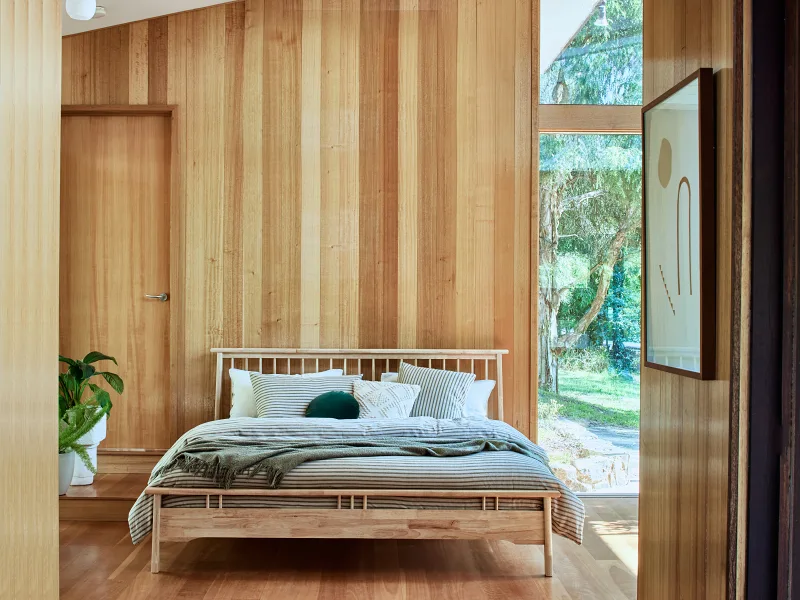 Rome Hardwood King Size Bed Frame | Natural 