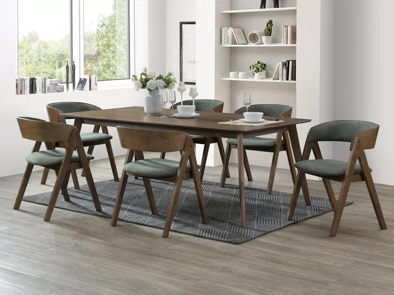 Franki Hardwood Dining Table | Rustic Walnut | 2000mm