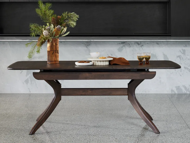 Villa Hardwood Extendable Dining Table | Rectangle | Arabica Walnut