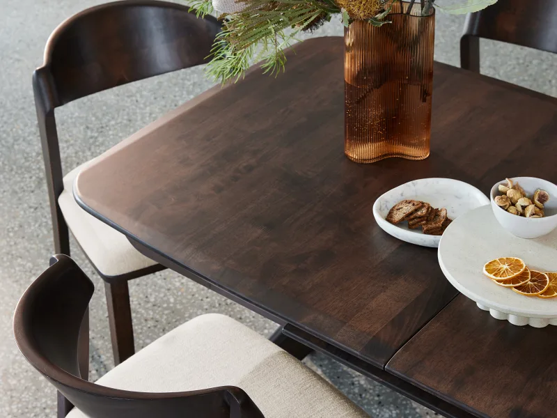 Villa Hardwood Extendable Dining Table | Rectangle | Arabica Walnut