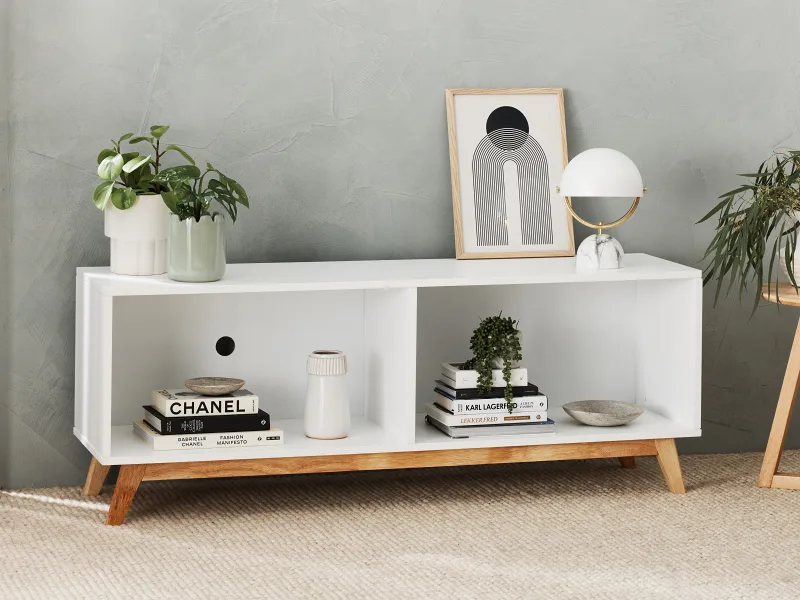 Byron Hardwood Entertainment Unit | TV Unit | White