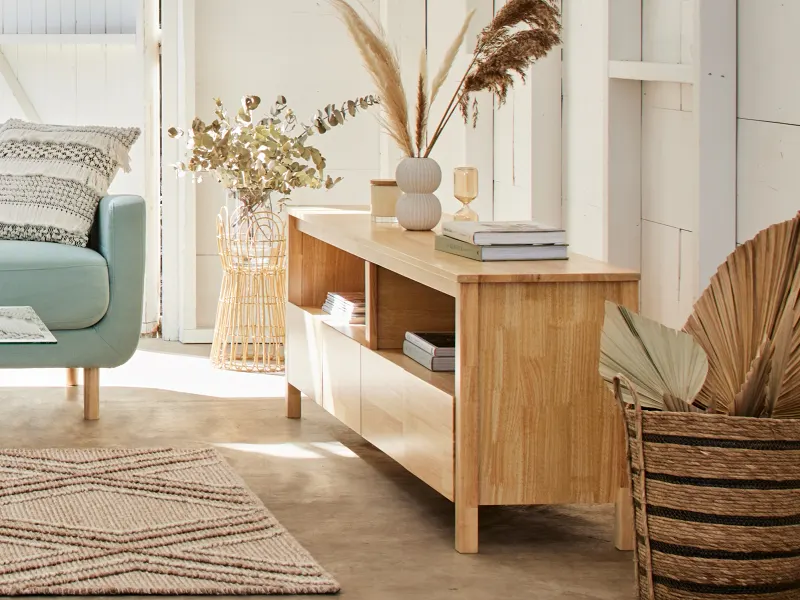 Coco Hardwood Entertainment Unit | TV Unit | Natural