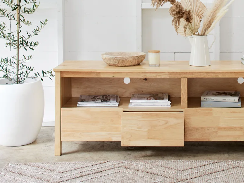 Coco Hardwood Entertainment Unit | TV Unit | Natural