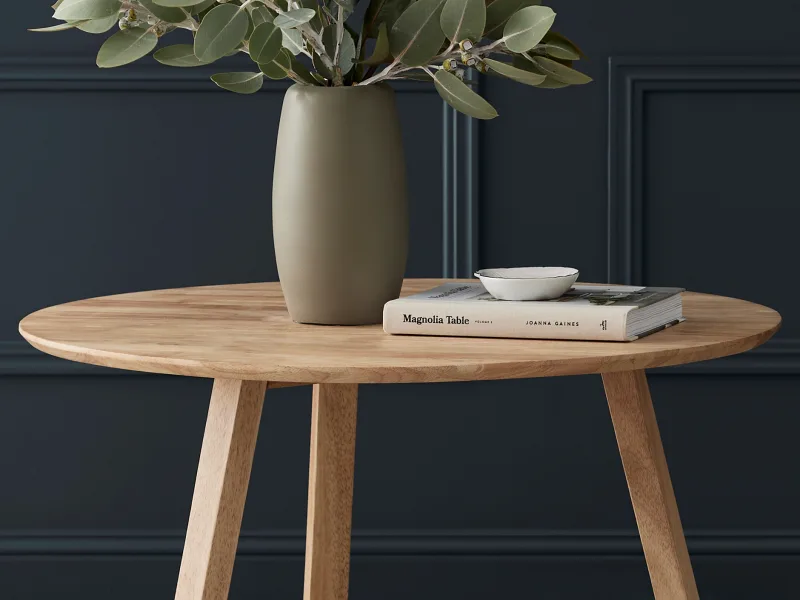 Franki Round Hardwood Coffee Table | Natural