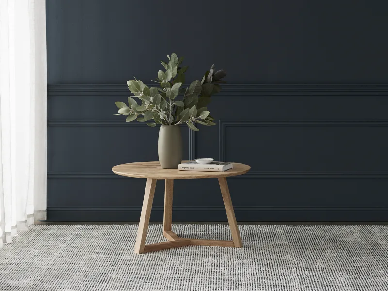 Franki Round Hardwood Coffee Table | Natural