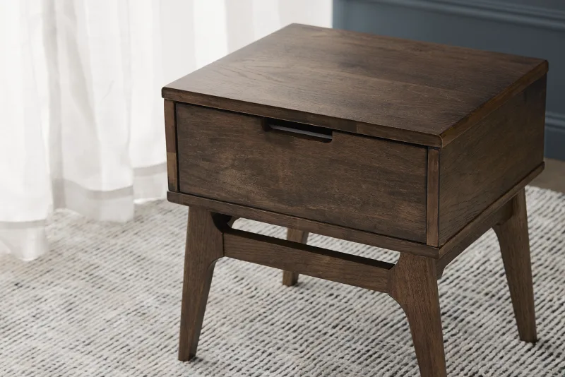 Paris Hardwood Lamp Table | Rustic Walnut
