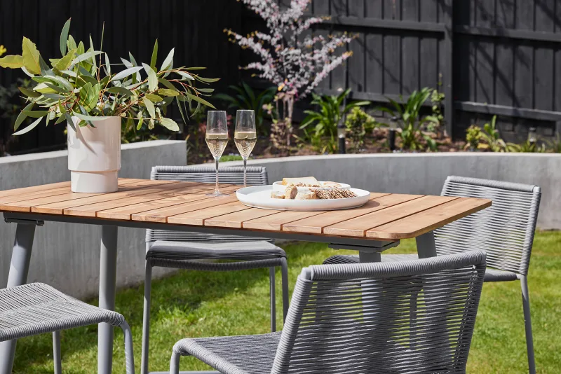 Novara Acacia Outdoor Bar Table
