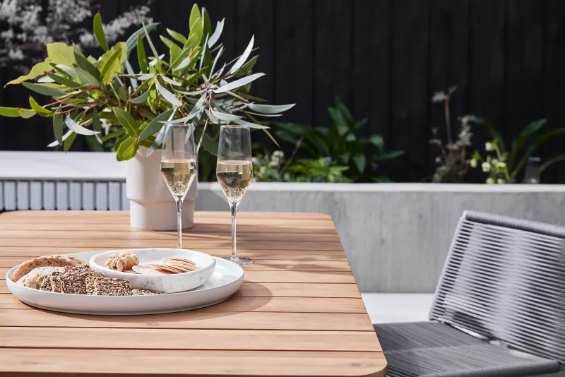 Novara Acacia Outdoor Bar Table