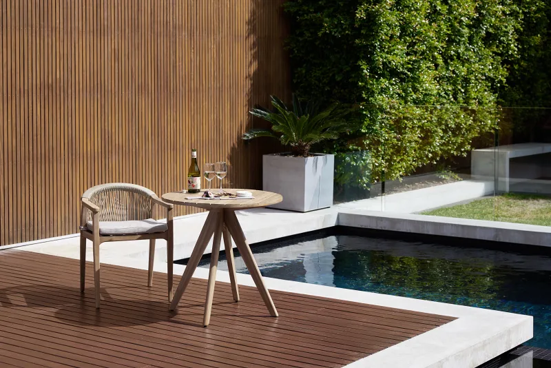 Panay Round Acacia Outdoor Dining Table