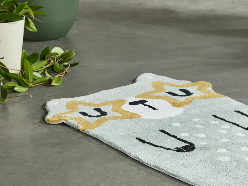 Monty Modern Kids Bear Shaped Rug