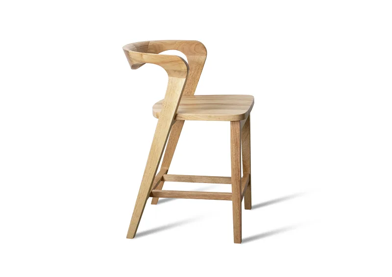 Casa Counter Stool | Natural Hardwood