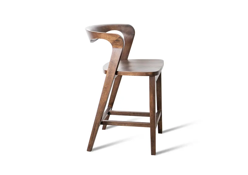Casa Hardwood Counter Stool | Arabica Walnut