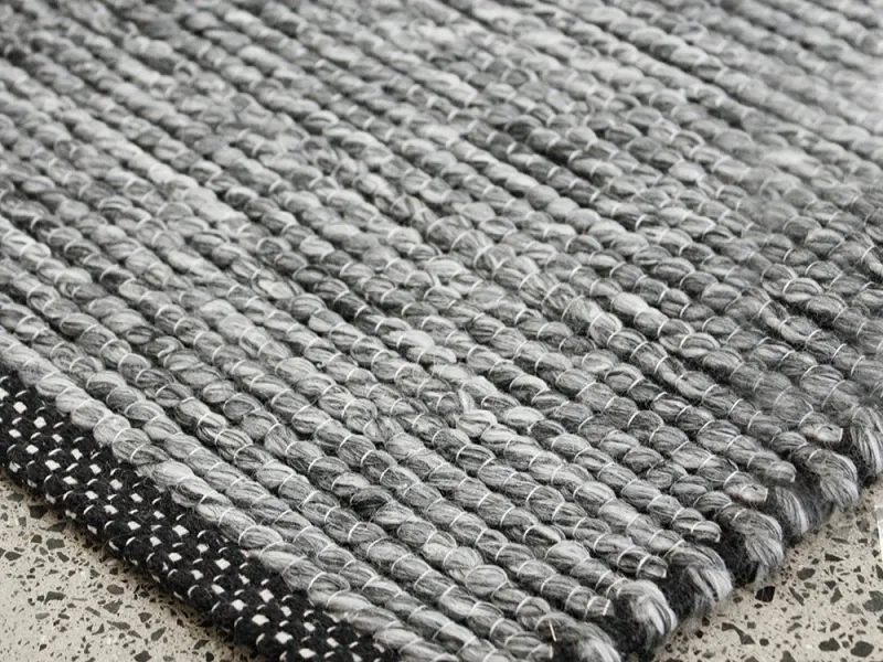 Shetland Woven Area Rug | Grey 