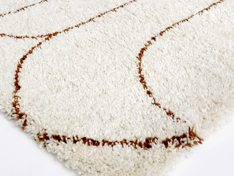 Turret Pattern Area Rug | Beige