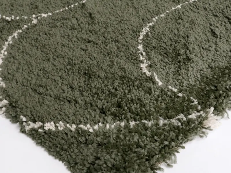 Turret Pattern Area Rug | Green