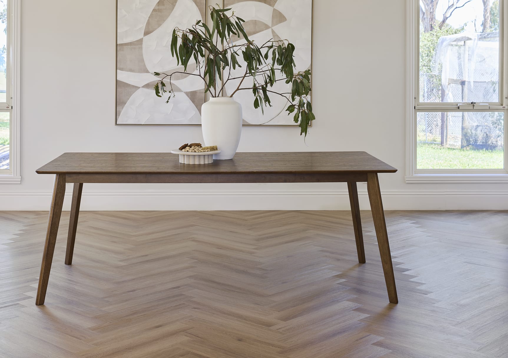 Franki Hardwood Dining Table | Rustic Walnut | 2000mm