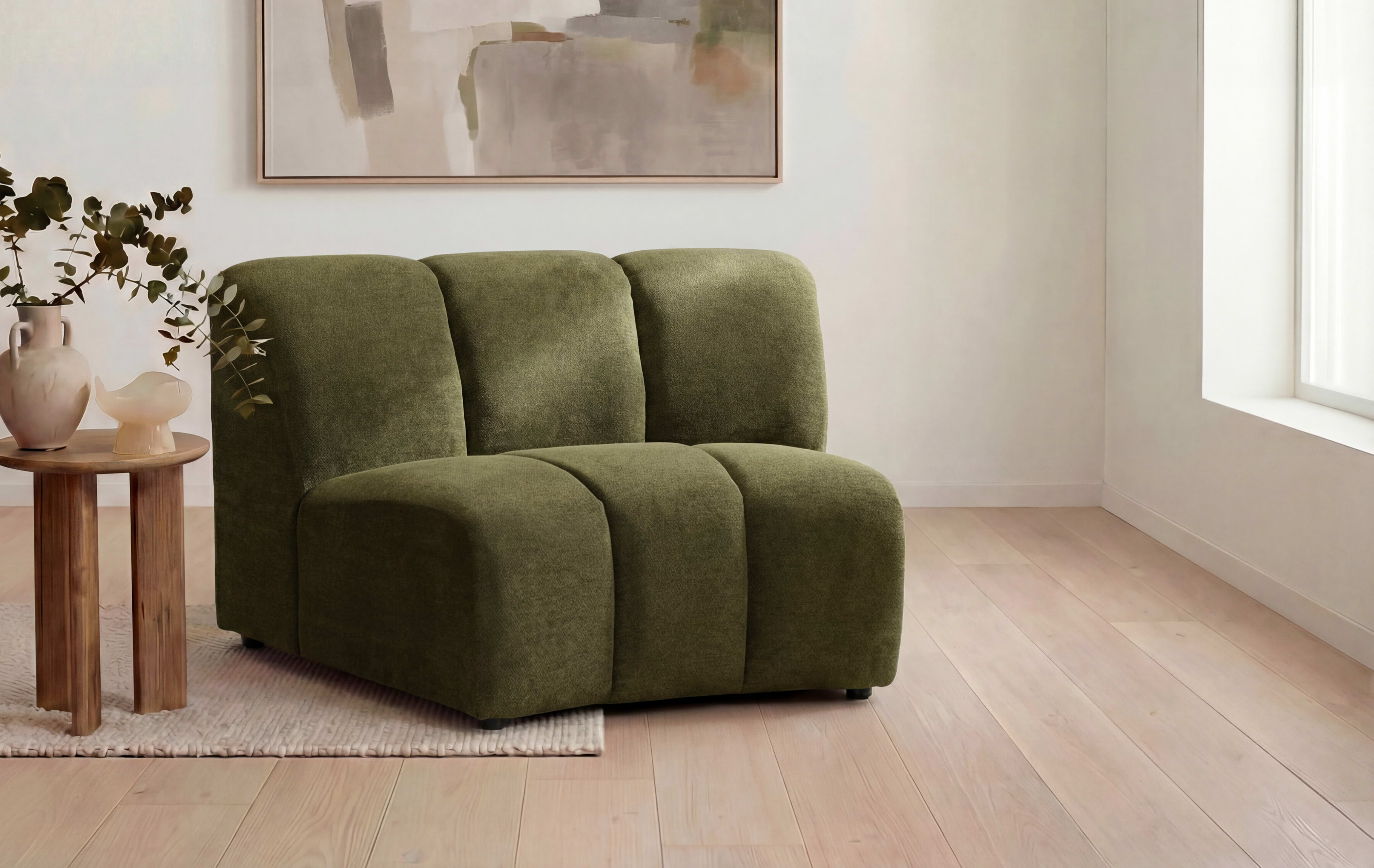 Cloud-9 Green Modular Armless Piece