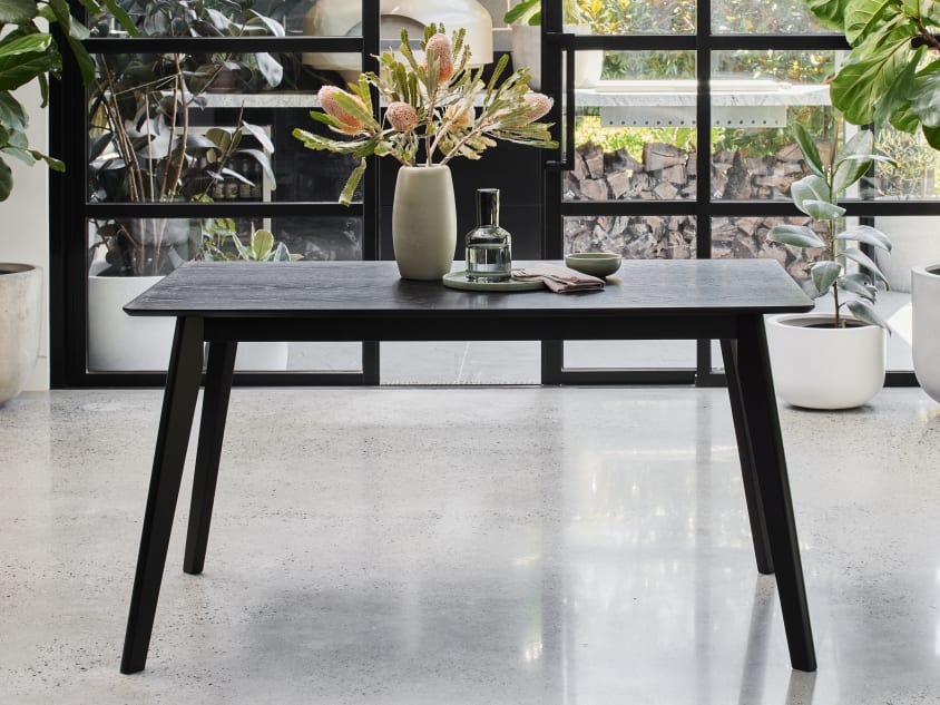 Cannes Hardwood Dining Table | Black | 1400mm