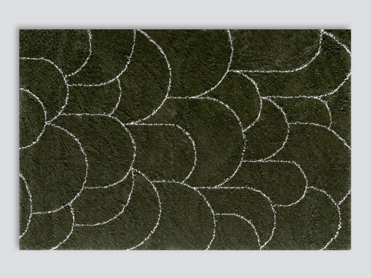 Turret Pattern Area Rug | Green