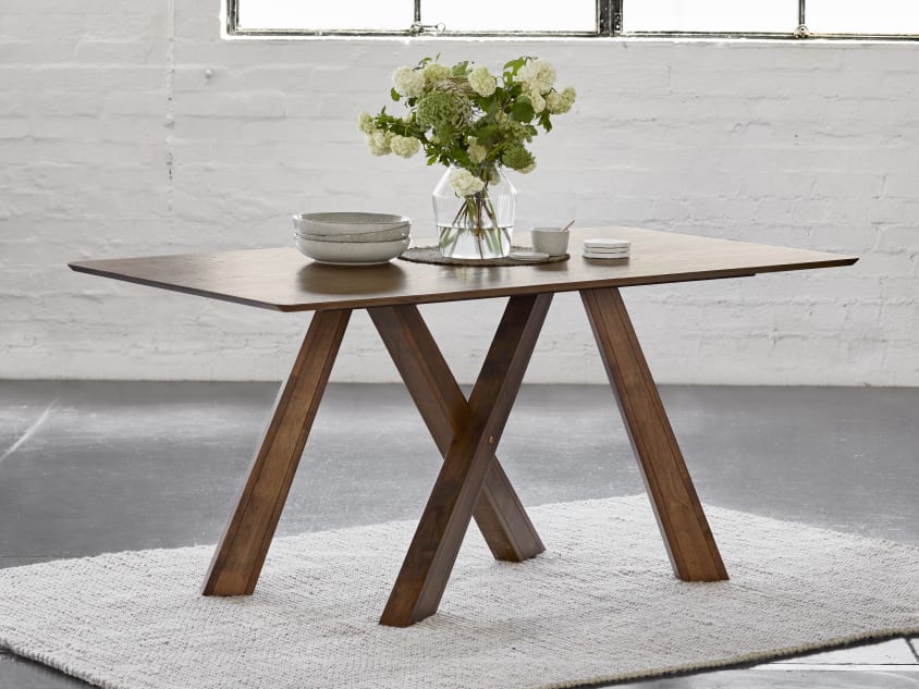 Gaudi Hardwood Dining Table | Rustic Walnut