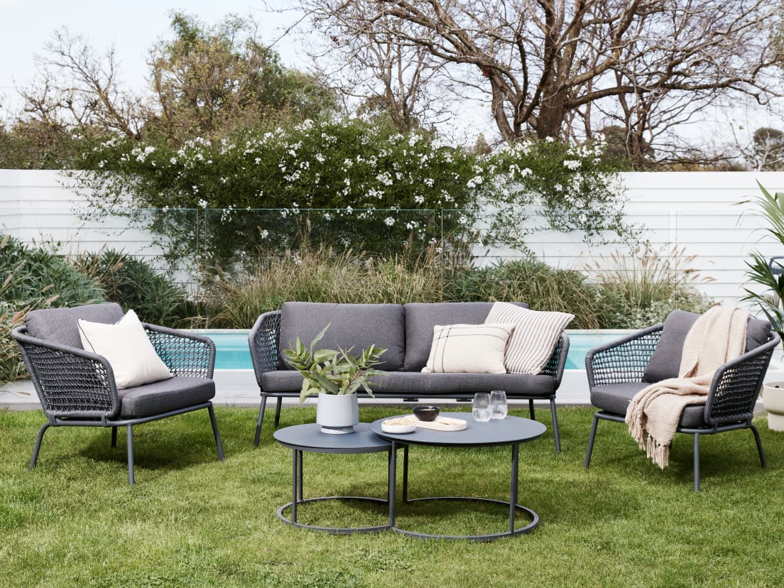 Eagle 5PCE Recycled Wicker Outdoor Lounge Set