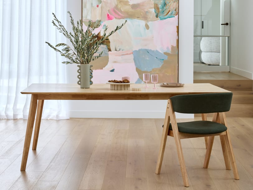 Franki Hardwood Dining Table | Natural | 2000mm