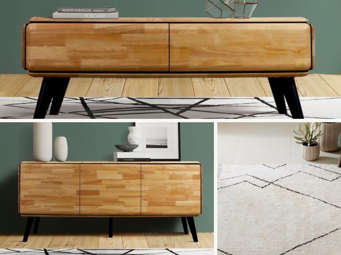 Casa 3PCE Living Room Package | Natural