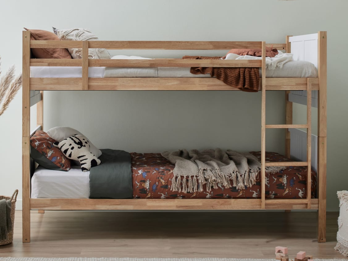 Myer Single Bunk Bed | Hardwood Frame