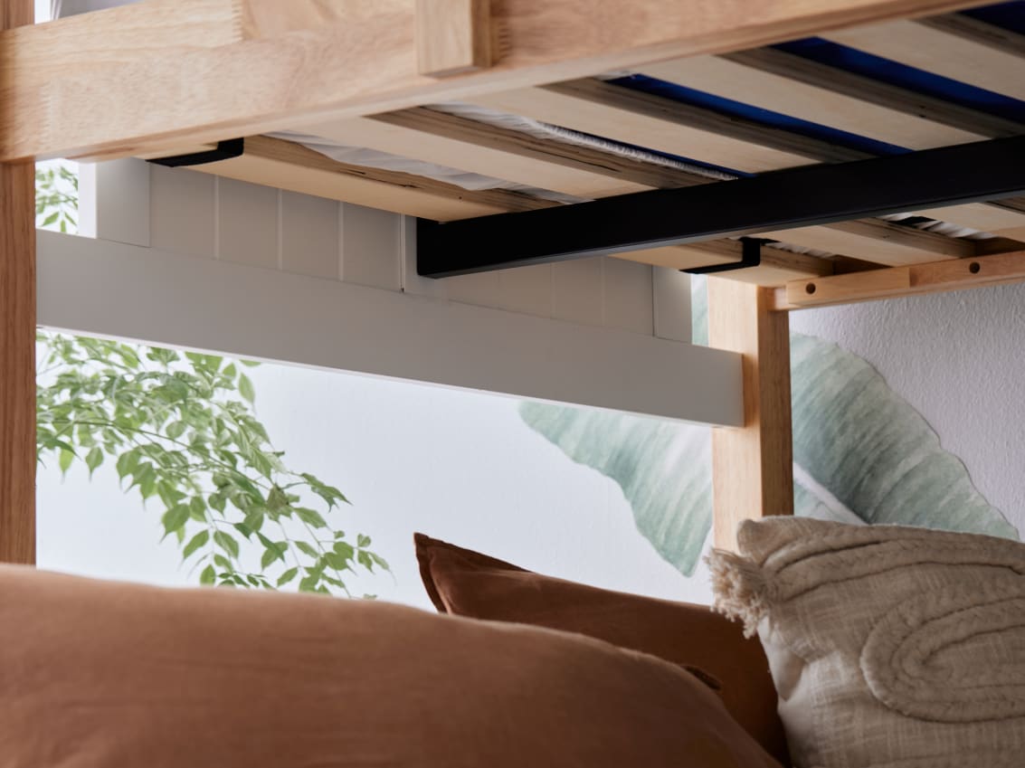 Myer Triple Bunk Bed with Storage | Hardwood Frame