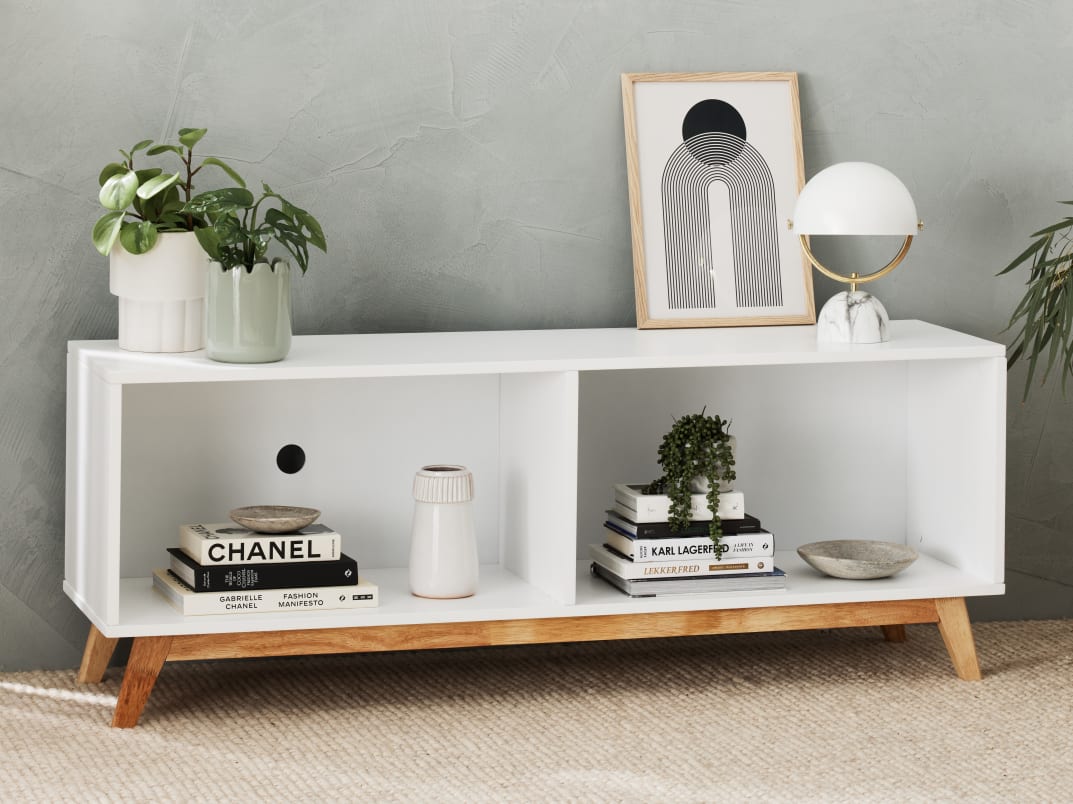 Byron Hardwood Entertainment Unit | TV Unit | White