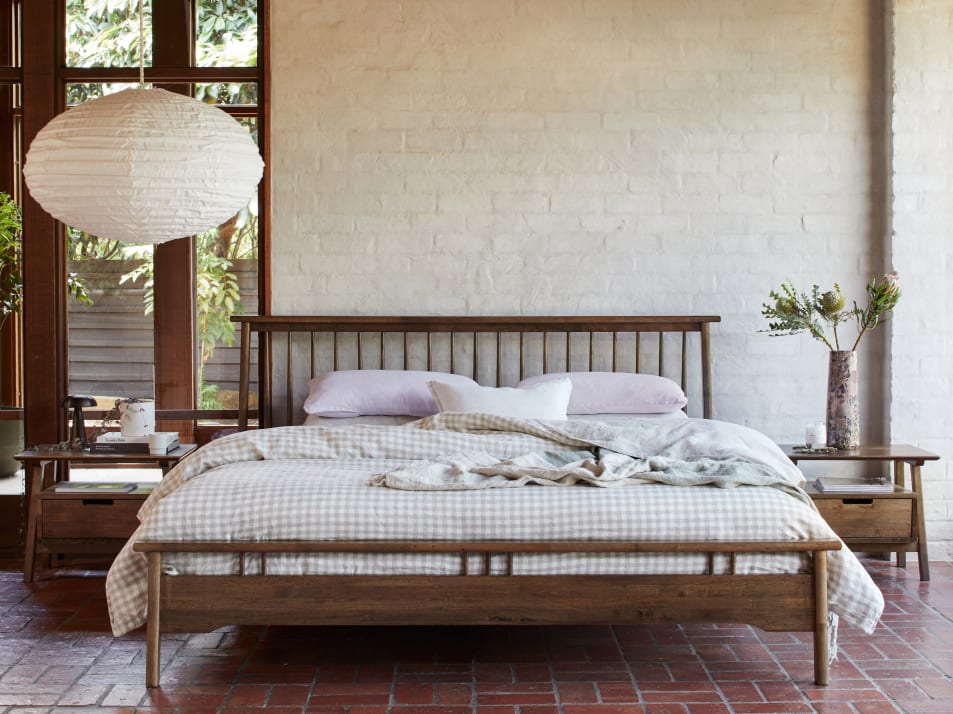 Rome 3PCE King Size Bedroom Suite | Rustic Walnut