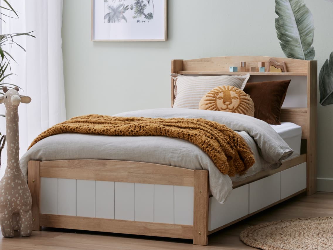 Rio Toddler Single Storage Bed | Hardwood Frame  
