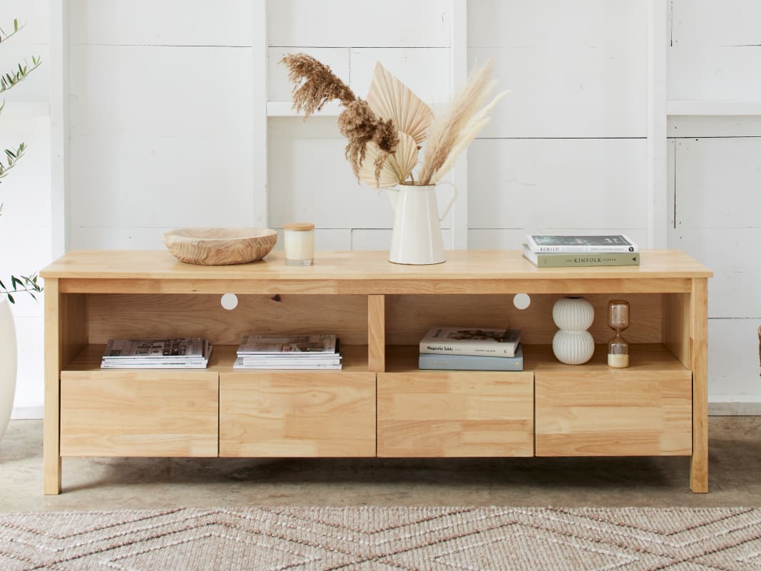 Coco Hardwood Entertainment Unit | TV Unit | Natural