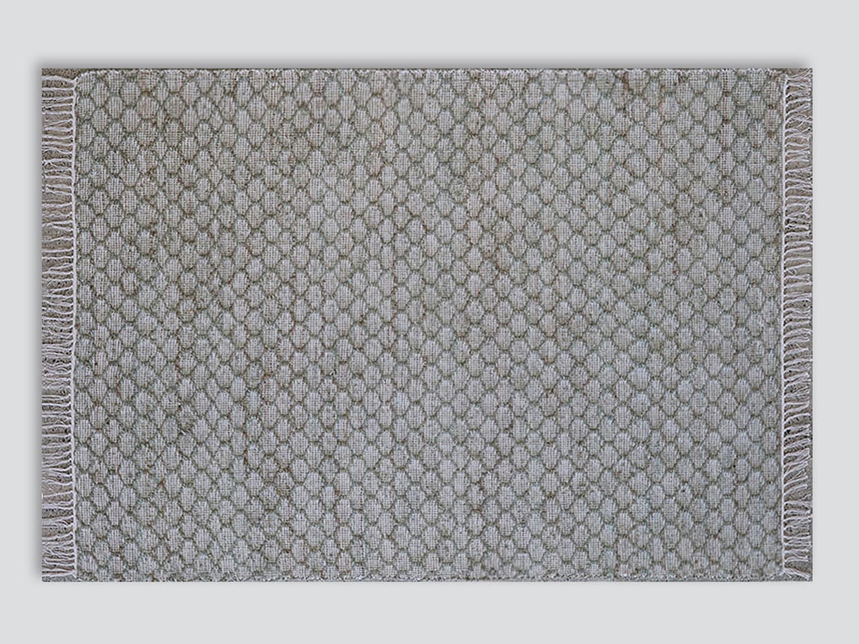 Myra Jute Pattern Rug | Green | 2m x 3m