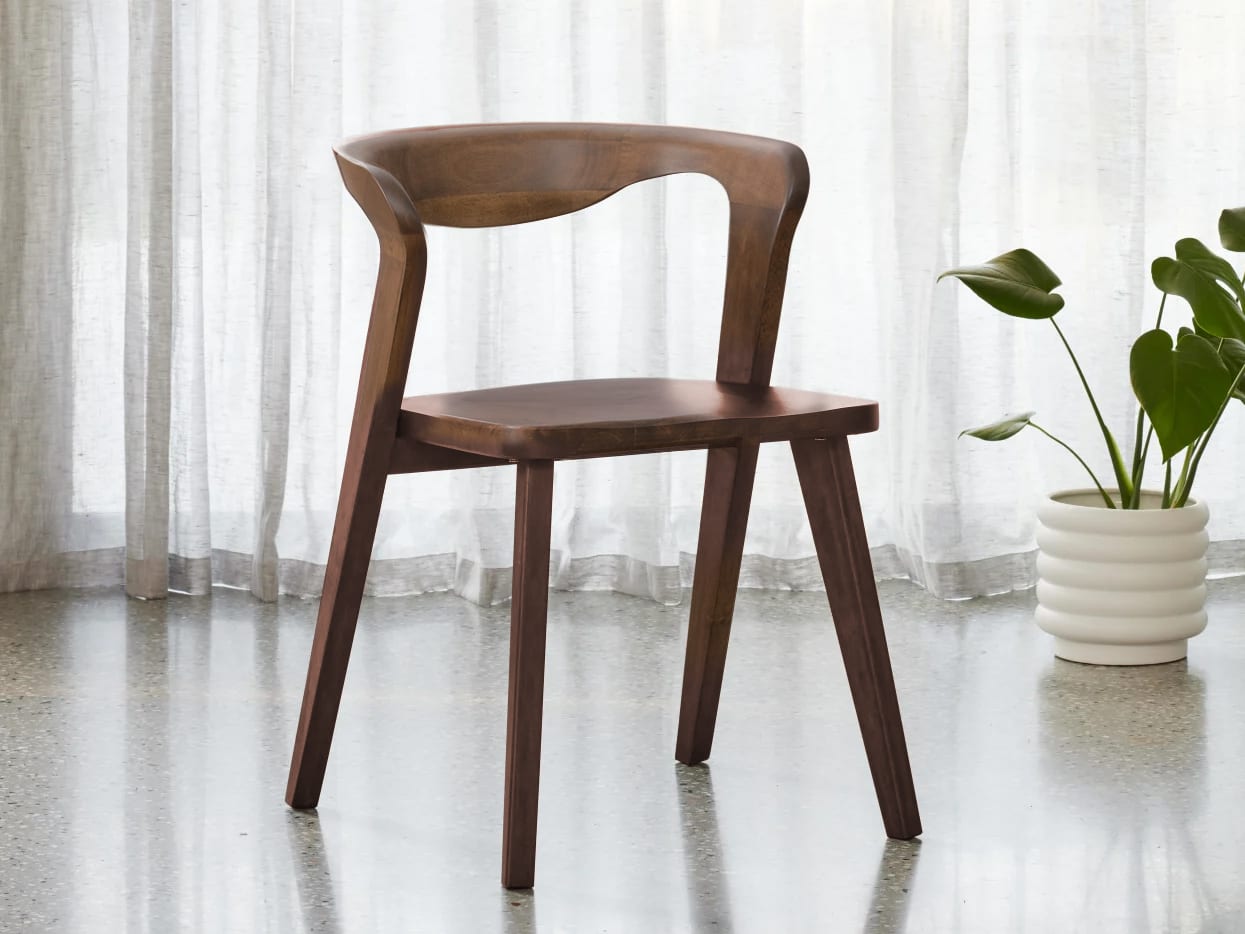 Casa Hardwood Dining Chair | Rustic Walnut