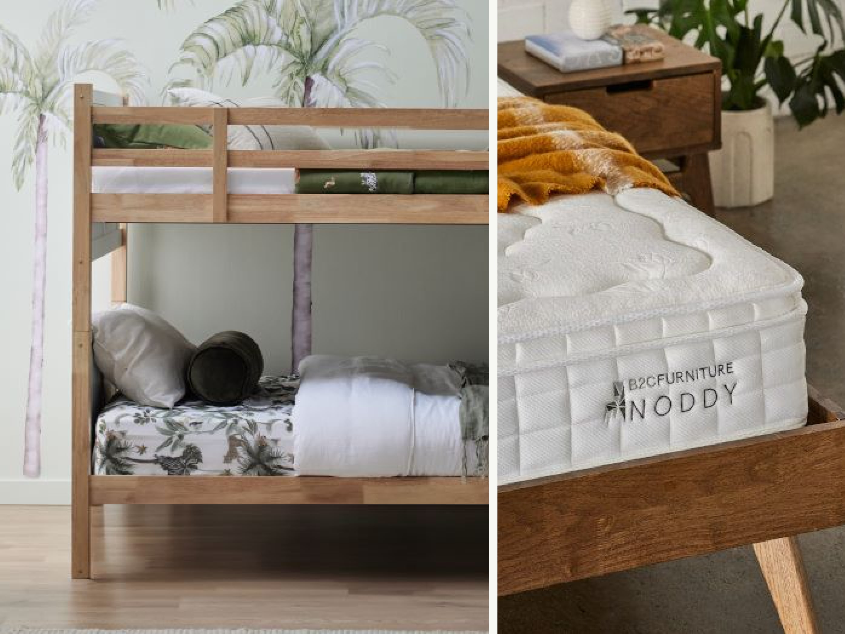 Myer King Single Bunk Bed Buddy Package | Bunk Bed & Mattresses