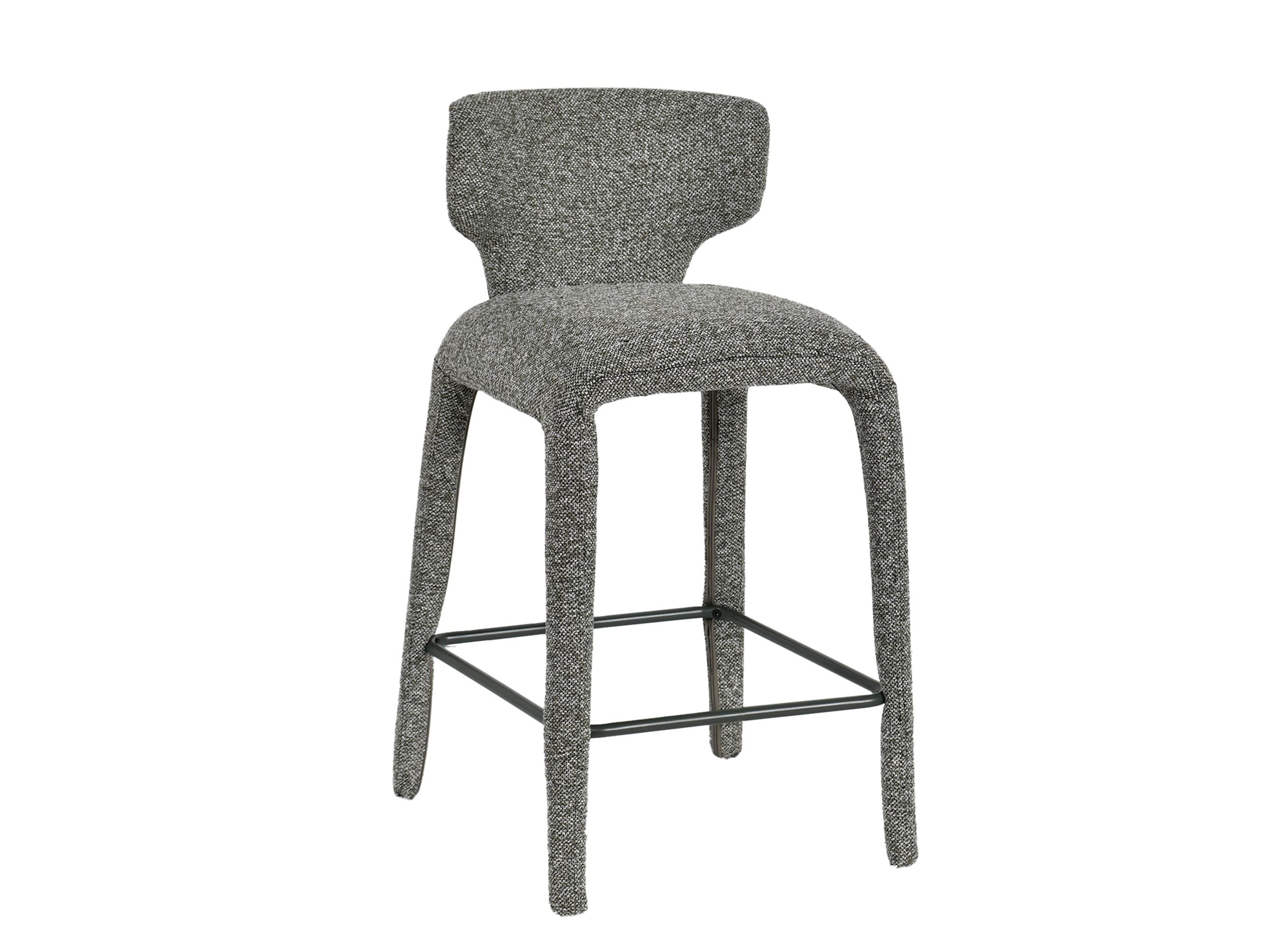 Paris Boucle Counter Stool | Sage Green Fabric