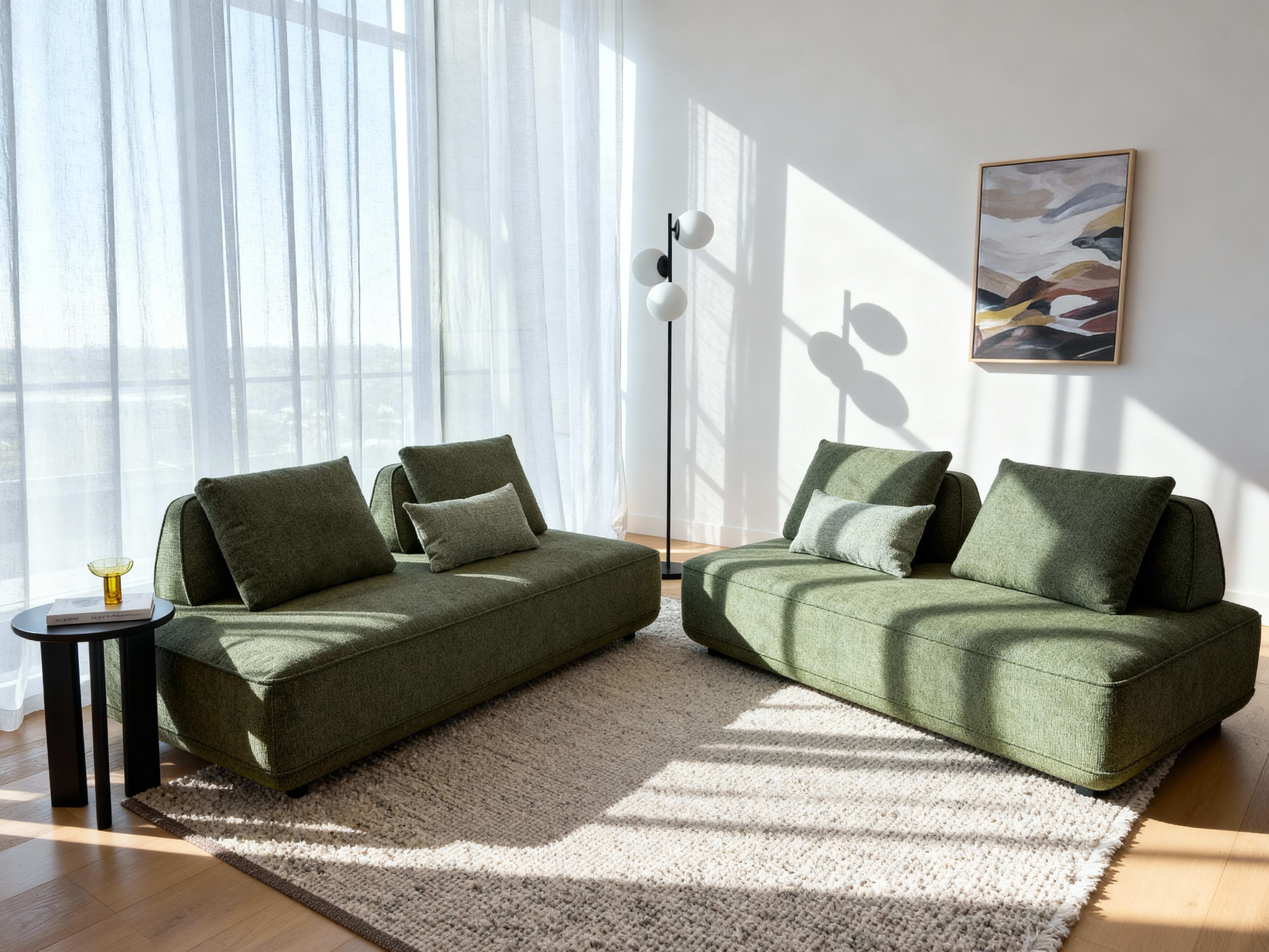 Bean 3PCE Lounging Package | Green Fabric