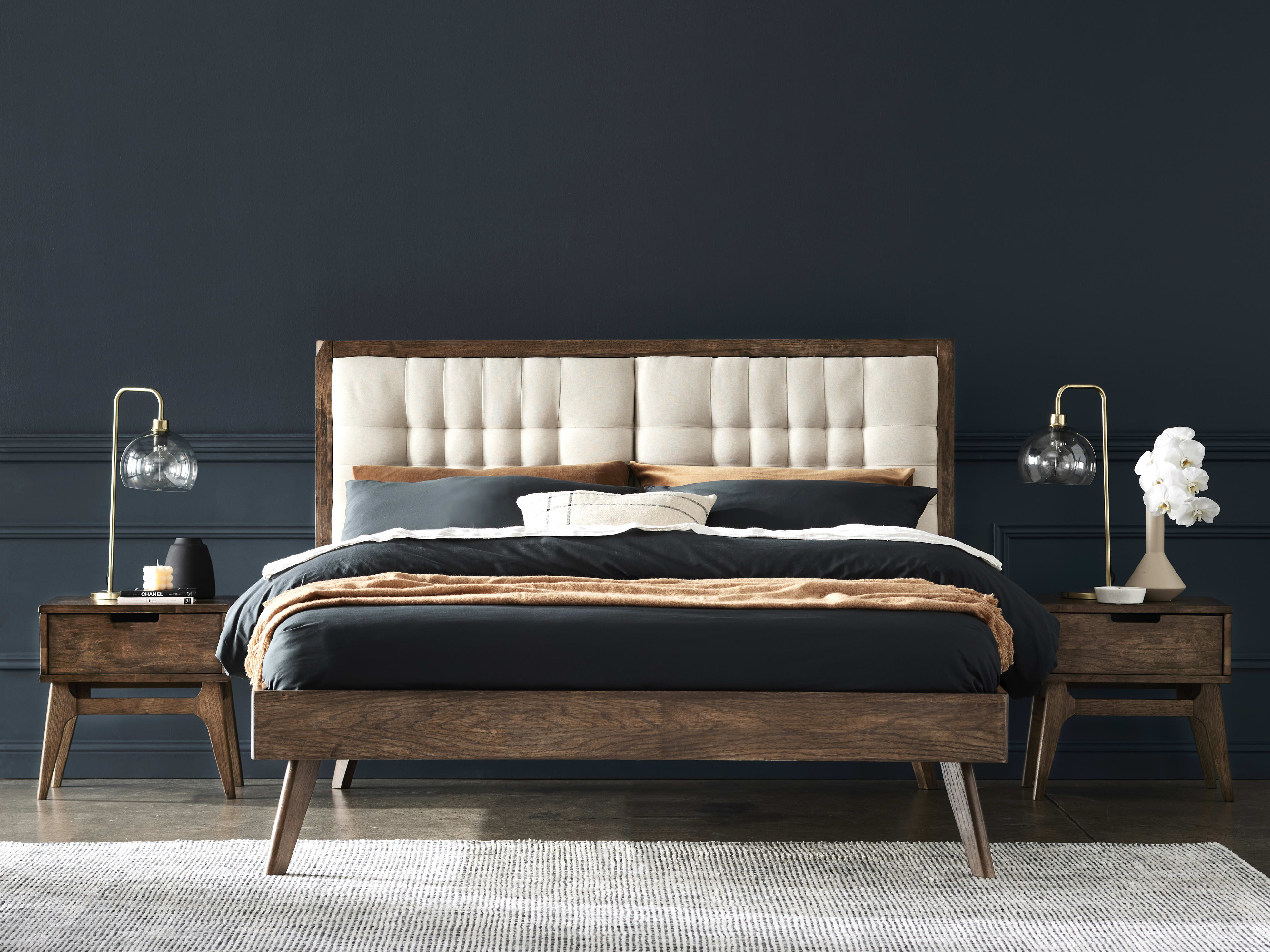 Paris 3PCE Queen Bedroom Suite | Hardwood | Rustic Walnut